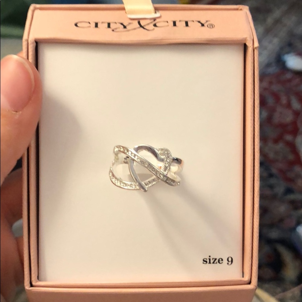Nib silver ring size 9